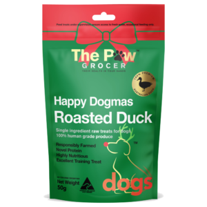The Paw Grocer Freeze Dried Roasted Duck Christmas Dog Treats - 50g