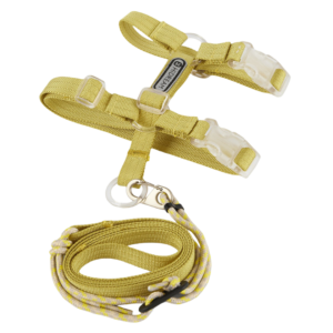 Hi Dream Cat Harness & Lead Set in Ochre Green - One Size