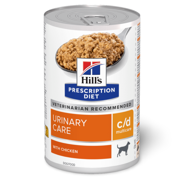 Hill’s Prescription Diet C/D Urinary Multicare with Chicken Adult Wet Dog Food Cans