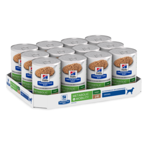 Hill's Prescription Diet J/D Metabolic Weight & Mobility Adult Wet Dog Food Cans - 12 x 370g