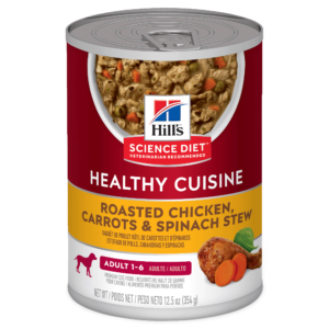 Hill's Science Diet Healthy Cuisine Chicken & Carrot Stew Adult Wet Dog Food Cans - 12 x 354g
