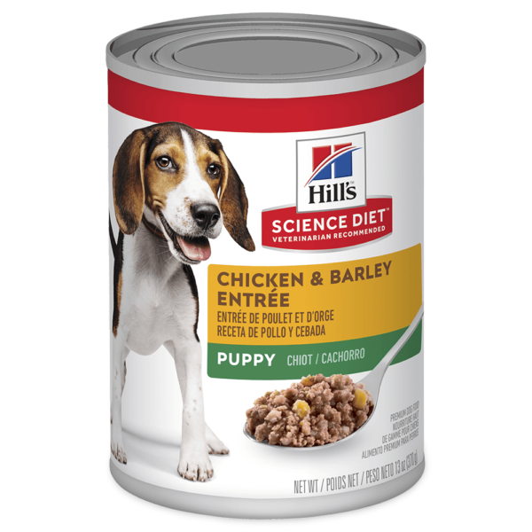 Hill’s Science Diet Chicken & Barley Entree Puppy Wet Dog Food Cans