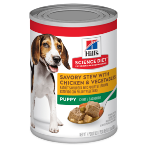 Hill's Science Diet Chicken & Vegetable Savoury Stew Puppy Wet Dog Food Cans - 12 x 363g