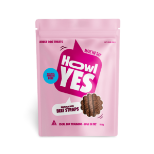 Howl Yes Beef Straps Dog Treats - 500g