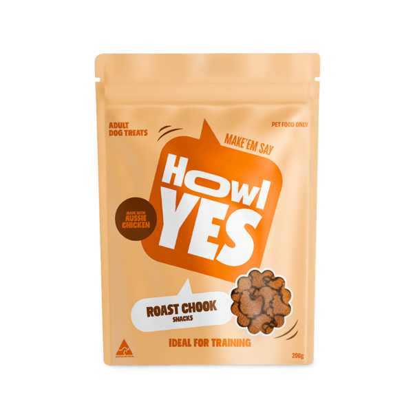 Howl Yes Roast Chicken Dog Treats – 200g