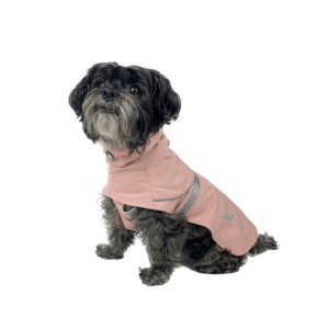 Huskimo Peak Dusty Pink Dog Raincoat - 52.5cm