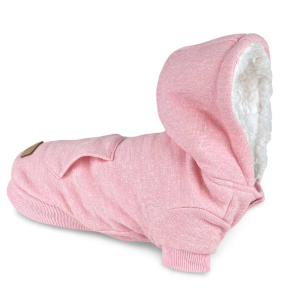 Huskimo Mt Snowy Rose Pink Dog Hoodie