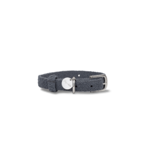 Lilly And Dash Boucle Large Dog Collar in Charcoal