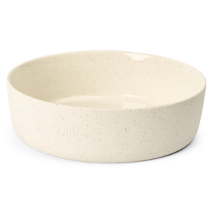 Lilly And Dash Pet Bowl Dog Milk Speckle Feeding Bowl - Large