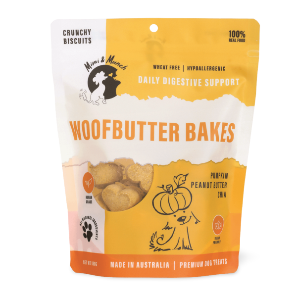 Mimi And Munch Woofbutter Peanut Bakes Dog Treats