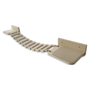Paws For Life Wooden Wall Mounted Cat Bridge and Shelf - One Size