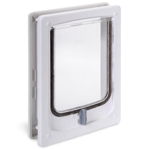 Pet Tek Wood Fitting With Tunnel Dog Door White - small
