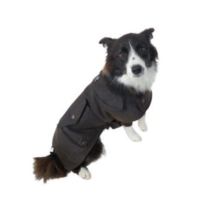 Swanndri Hunter Oilskin Dog Coat Brown - extra large