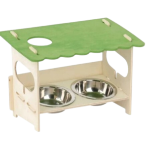 Veggie Patch Snack Bar With Double Bowls For Small Animals - each
