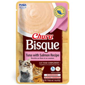 Inaba Churu Bisque Tuna With Salmon Recipe Cat Treats - 2 x 40g