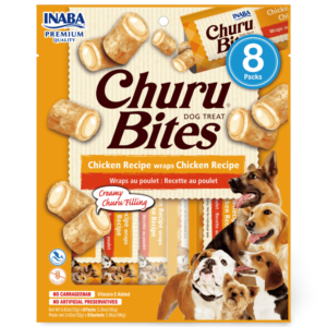 Inaba Churu Bites Chicken Wraps Chicken Recipe Dog Treats - 8 x 12g