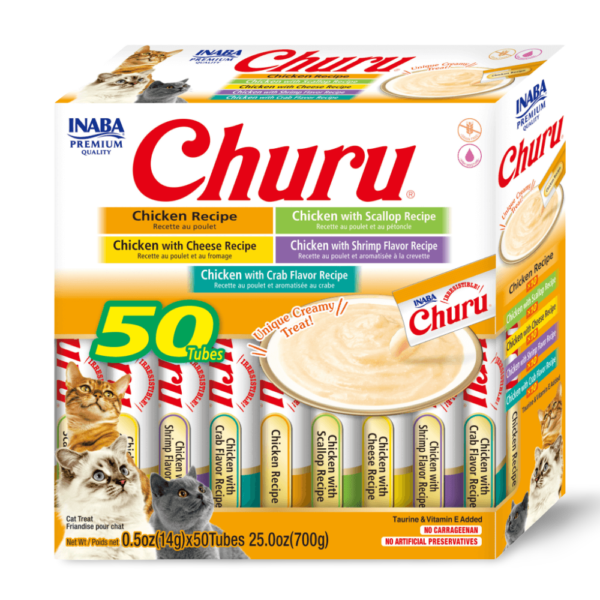 Inaba Churu Chicken Varieties Box Cat Treats – 50 x 14g