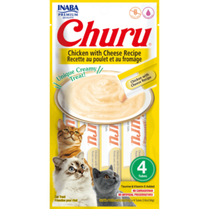 Inaba Churu Chicken With Cheese Recipe Cat Treat - 2 x (4 x 14g)