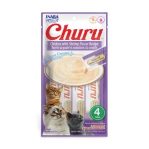 Inaba Churu Chicken With Shrimp Recipe Cat Treat - 4 x 14g