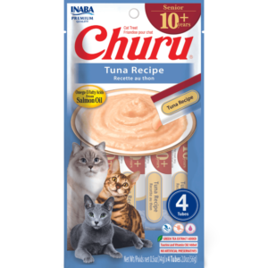 Inaba Churu For Senior Cat 10 Plus Tuna Recipe Cat Treats - 4 x 14g