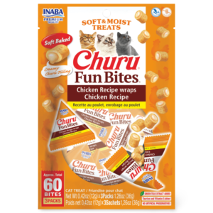 Inaba Churu Fun Bites Chicken Recipe Wraps Chicken Recipe Cat Treats - 3 x 12g
