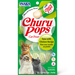 Inaba Churu Pops Tuna With Chicken Cat Treat - 4 x 15g
