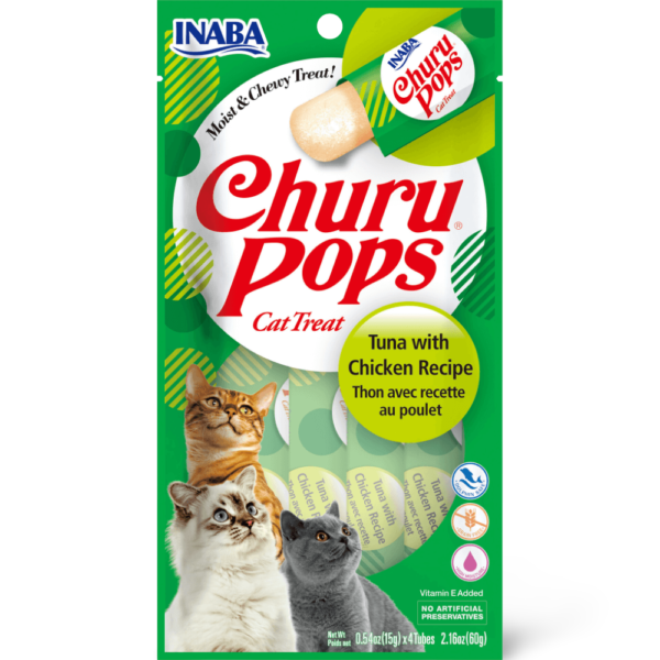Inaba Churu Pops Tuna With Chicken Cat Treat