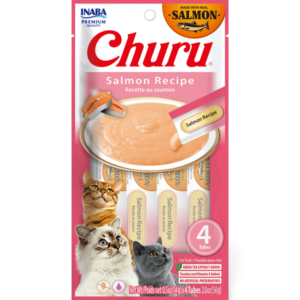 Inaba Churu Salmon Recipe Cat Treats - 4 x 14g