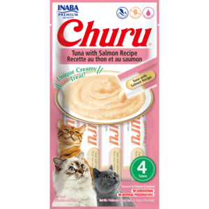 Inaba Churu Tuna With Salmon Recipe Cat Treat - 2 x (4 x 14g)