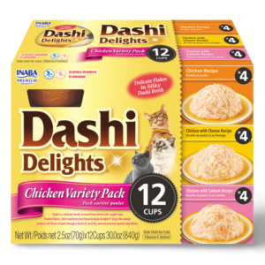 Inaba Dashi Delights Chicken Variety Pack Cat Treats - 12 x 70g