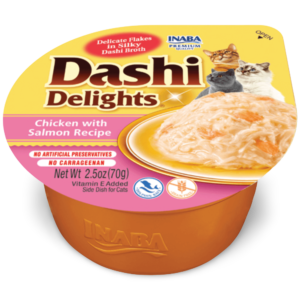 Inaba Dashi Delights Chicken With Salmon Recipe Cat Treats - 2 x 70g