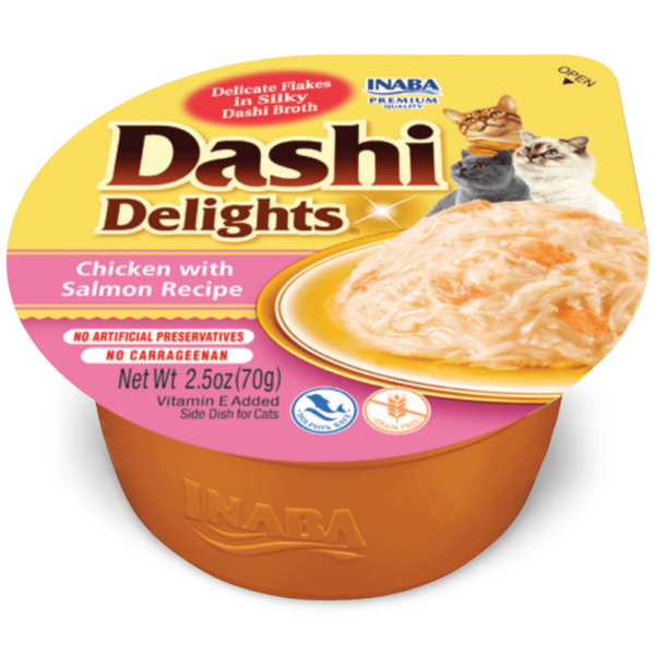 Inaba Dashi Delights Chicken With Salmon Recipe Cat Treats