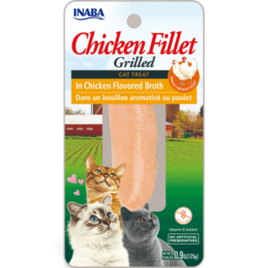 Inaba Grilled Chicken Fillet In Chicken Broth Cat Treat - 2 x 25g