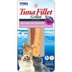 Inaba Grilled Tuna Fillet in Tuna Broth Cat Treat - 2 x 15g