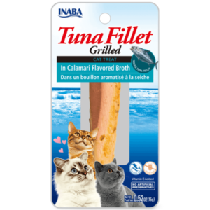 Inaba Grilled Tuna Fillet In Calamari Broth Cat Treat - 2 x 15g