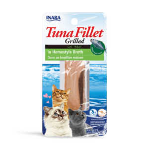 Inaba Grilled Tuna Fillet In Homestyle Broth Cat Treat - 2 x 15g