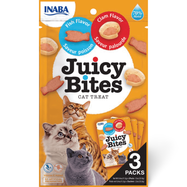 Inaba Juicy Bites Fish And Clam Cat Treat