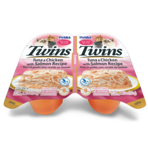 Inaba Twins Tuna And Chicken With Salmon Recipe Cat Treat - 2 x (2 x 35g)