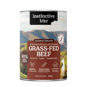 Instinctive Bite Single Protein Beef All Lifestages Wet Dog Food Cans - 390g