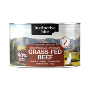 Instinctive Bite Single Protein Beef All Lifestages Wet Cat Food Cans - 185g