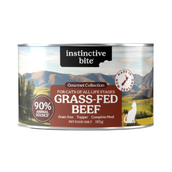 Instinctive Bite Single Protein Beef All Lifestages Wet Cat Food Cans