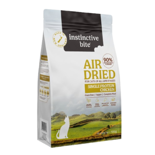 Instinctive Bite Single Protein Chicken Air Dried All Lifestages Dry Cat Food