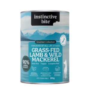 Instinctive Bite Lamb & Mackerel All Lifestages Wet Dog Food Cans - 390g