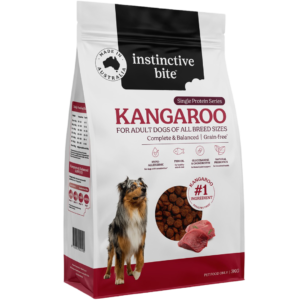 Instinctive Bite Single Protein Kangaroo Grain Free Adult Dry Dog Food - 3kg