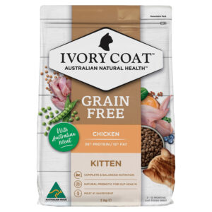 Ivory Coat Grain Free Dry Cat Food Kitten Chicken - 2kg