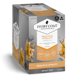 Ivory Coat Raw Health Health & Vitality Chicken Adult Wet Cat Food Pouch - 12 x 85g