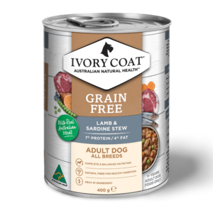 Ivory Coat Lamb & Sardine Adult Wet Dog Food Cans - 12 x 400g
