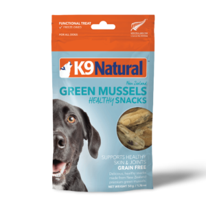 K9 Natural Green Mussels Healthy Snacks Grain Free Freeze Dried Dog Treats - 50g