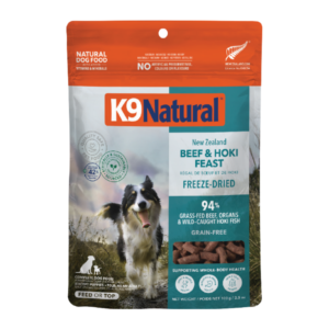 K9 Natural Beef & Hoki Feast Freeze Dried All Lifestages Dry Dog Food Meal Topper - 100g