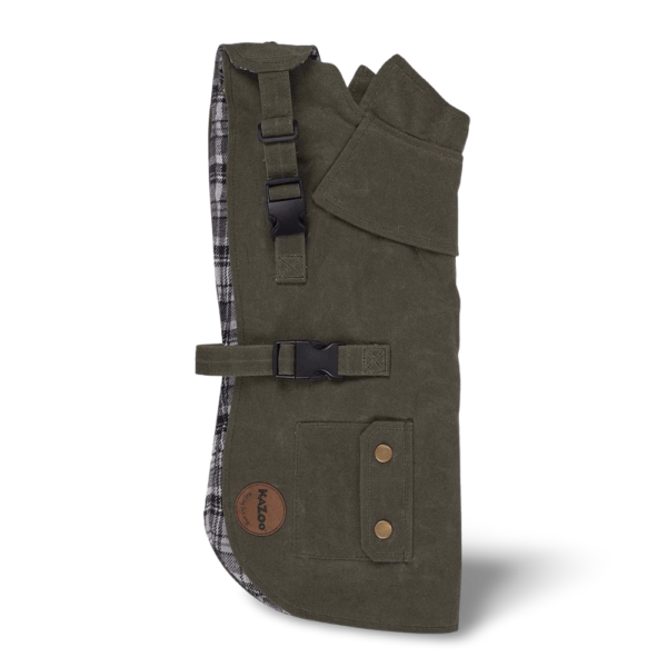 Kazoo Aussie Oilskin Olive Dog Coat – X Small